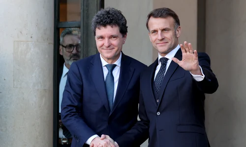 Nicușor Dan, primit de Emmanuel Macron la Palatul Elysee FOTO AFP
