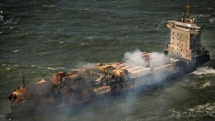 Coliziune gravă în Marea Nordului. FOTO: X