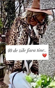 Loredana Groza s-a întors la mormântul tatălui ei / Foto: Instagram