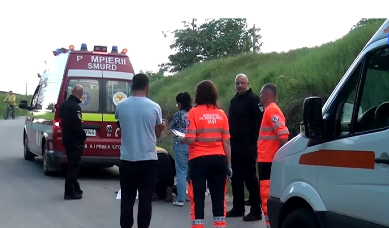 Accidentul s-a produs pe o șosea din Iași