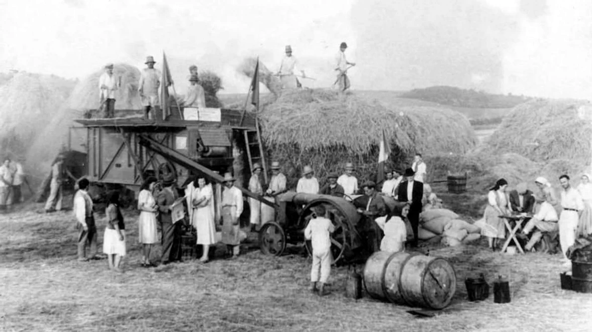 Încheierea cooperativizării agriculturii, proces început în martie 1949  jpeg