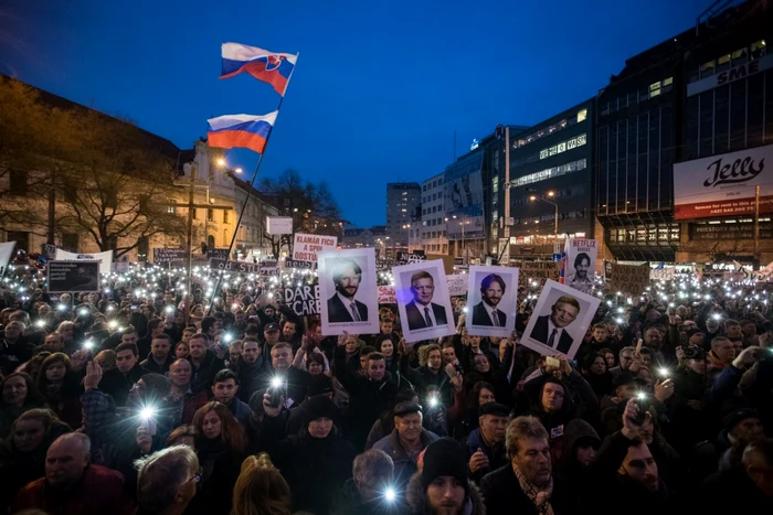 Manifestatie Bratislava EPA EFE