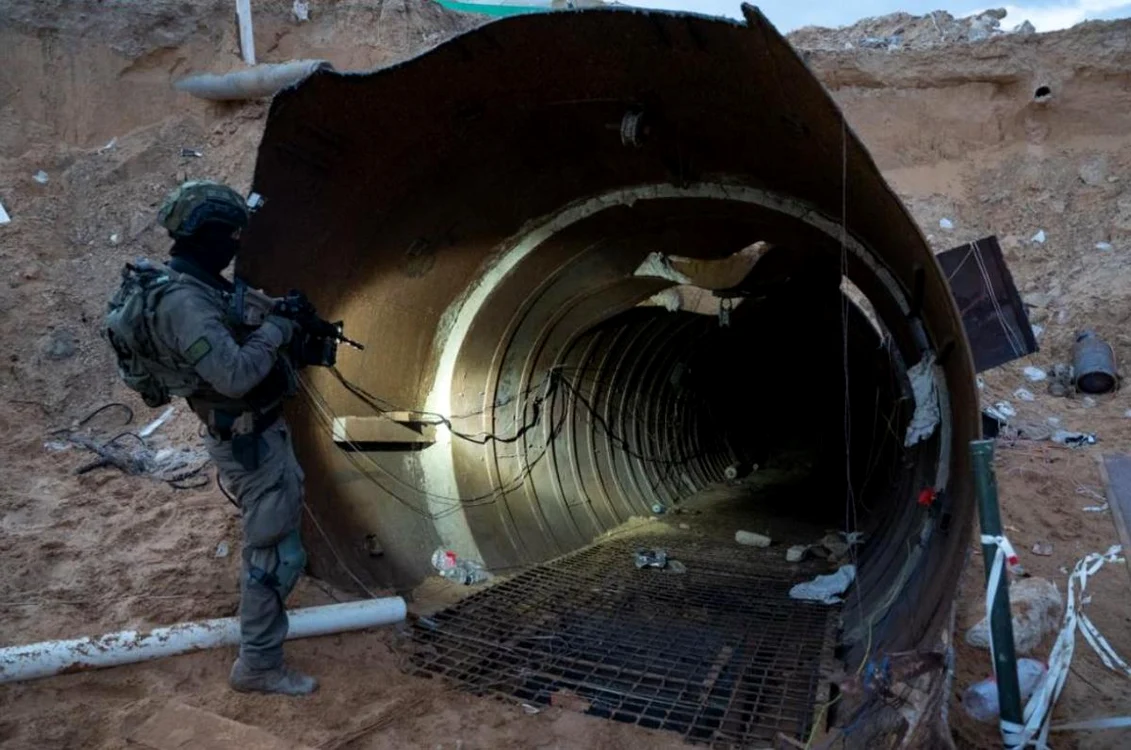 Cel mai mare tunel al Hamas, descoperit de Israel FOTO Captură video
