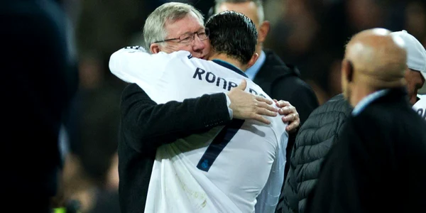 cristiano ronaldo si alex ferguson foto twitter