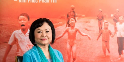 Napalm girl Phan Thi Kim Phuc foto GEOFFROY VAN DER HASSELT / AFP