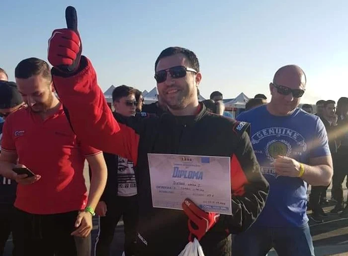 Mașina condusă de Ciprian Tofan, un Audi A3 tunat, a fost distrusă în accidentfoto: captură/Pro TV