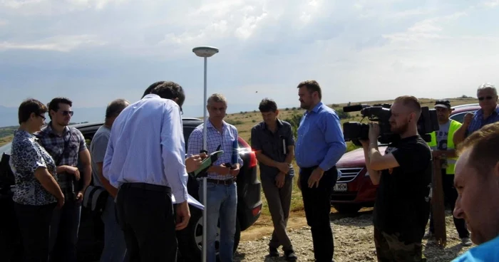 Autoritatile au participat la predarea amplasamentului Foto: Consiliul Judetean