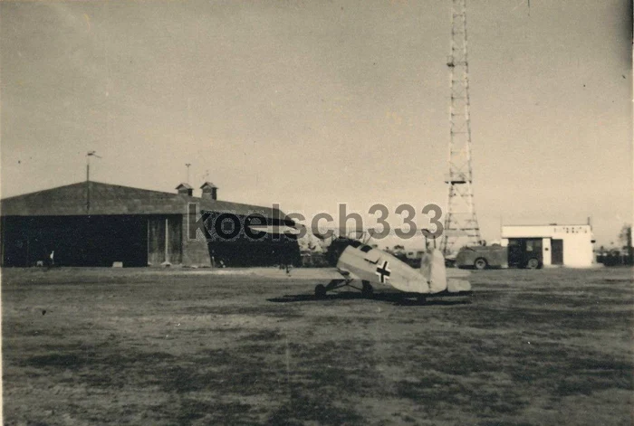 Avioan german de vânătoare pe aeroport  FOTO: The Luftawaffe in Romania 1940-1944 (Facebook)
