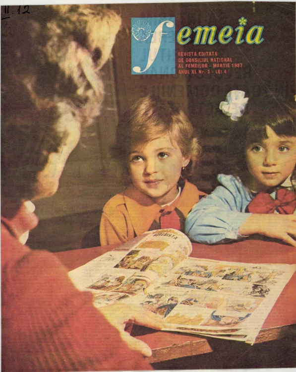 Femeia, văzută din ipostaza de „educatoare” a tinerelor generații (1987). FOTO: Arcanum