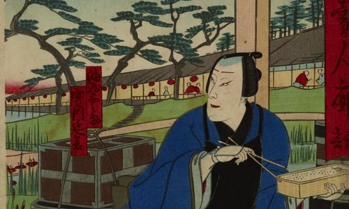  Prânzul la un han de pe marginea drumului. Pictură de Utagawa Yoshitaki din secolul al XIX-lea (© Walters Art Museum / Wikimedia Commons)
