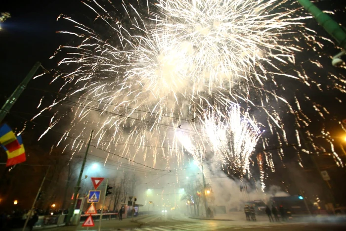 Revelionul va include şi un foc de artificii FOTO Arhiva Adevărul