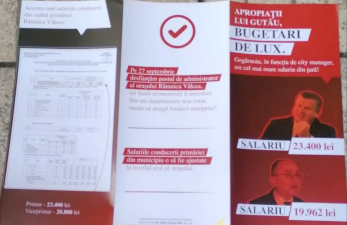 Pliantele denigratoare - motivul pentru care un voluntar PNL susţine că ar fi fost agresat de primarul din Râmnicu Vâlcea - PER Foto Adevărul