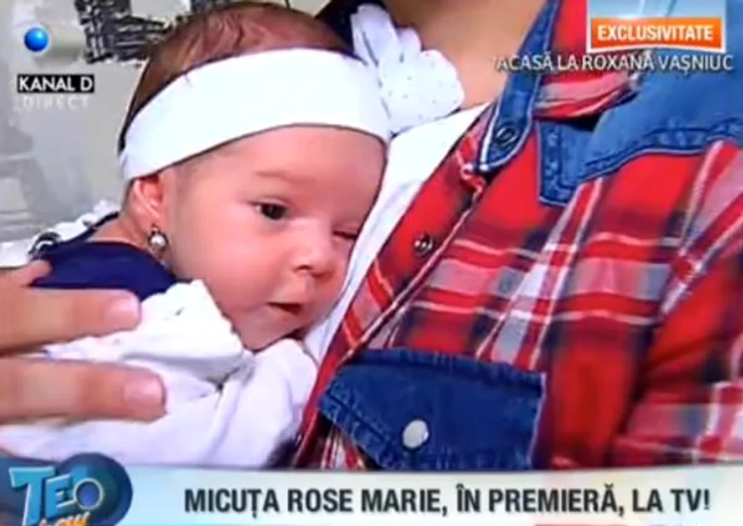 Fetiţa Roxanei Vaşniuc are două săptămâni
