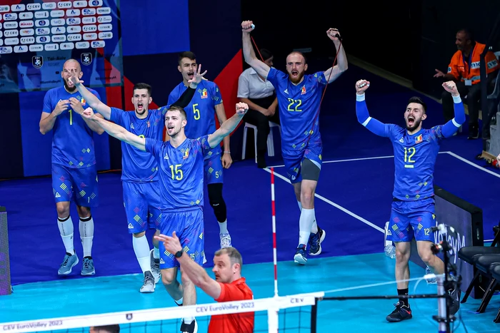Naționala de volei a României a reușit o victorie istorică cu Franța FOTO captură video
