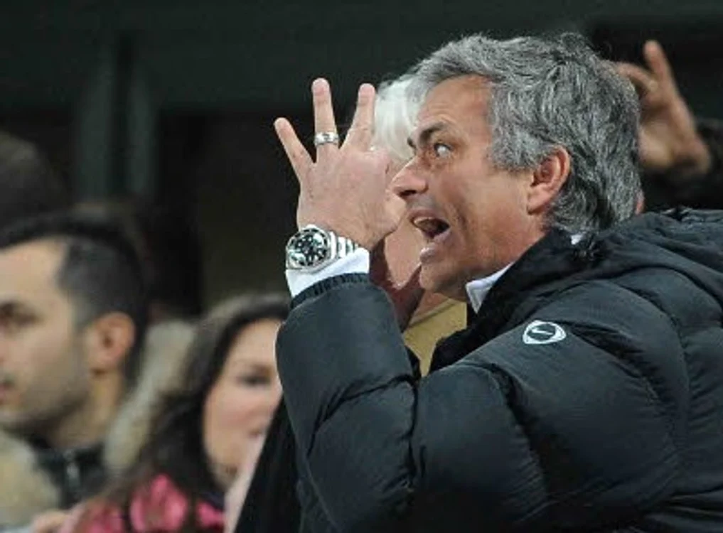 Mourinho în tribune la meciul Inter-Genova