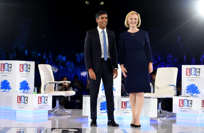 Rishi Sunak și Liz Truss concurează pentru funcția de premier al Marii Britanii FOTO EPA-EFE