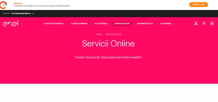 Site-ul enel.ro și aplicația MyEnel vor deveni indisponibile temporar