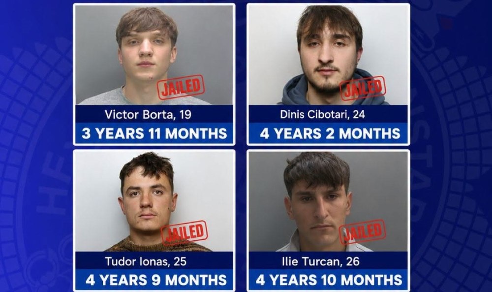 Jaf de peste un milion de lire în UK: cum au spart patru români 449 de locuinţe în doar 10 luni. Pedepsele primite