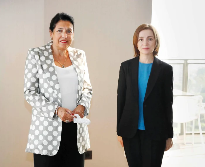 Președinta Georgiei, Salome Zurabișvili și Maia Sandu, președinta Republicii Moldova/ FOTO. Facebook