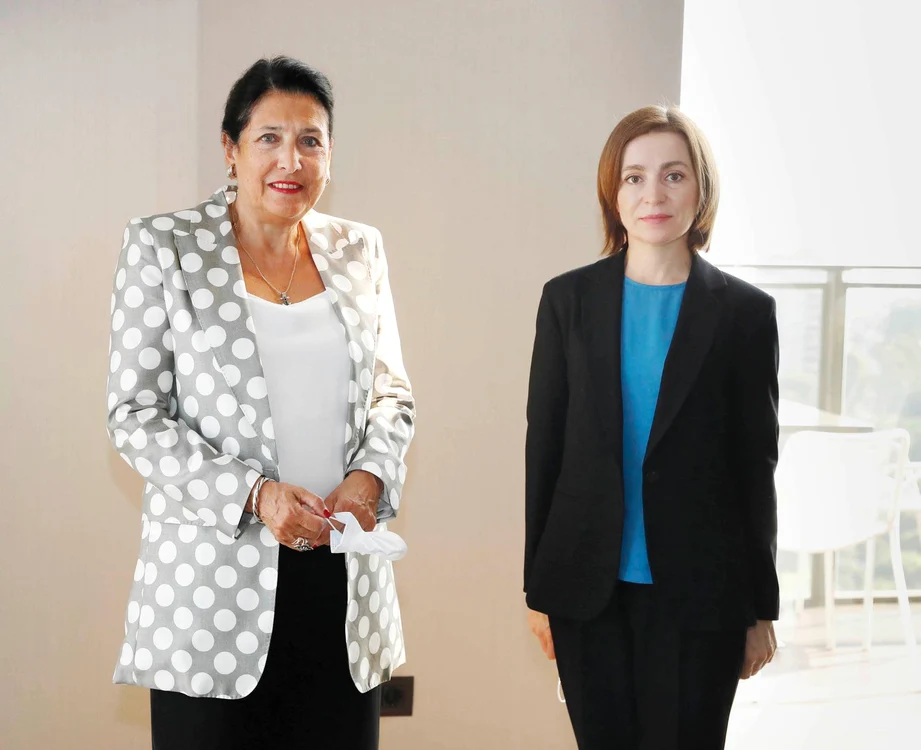 Președinta Georgiei, Salome Zurabișvili și Maia Sandu, președinta Republicii Moldova/ FOTO. Facebook