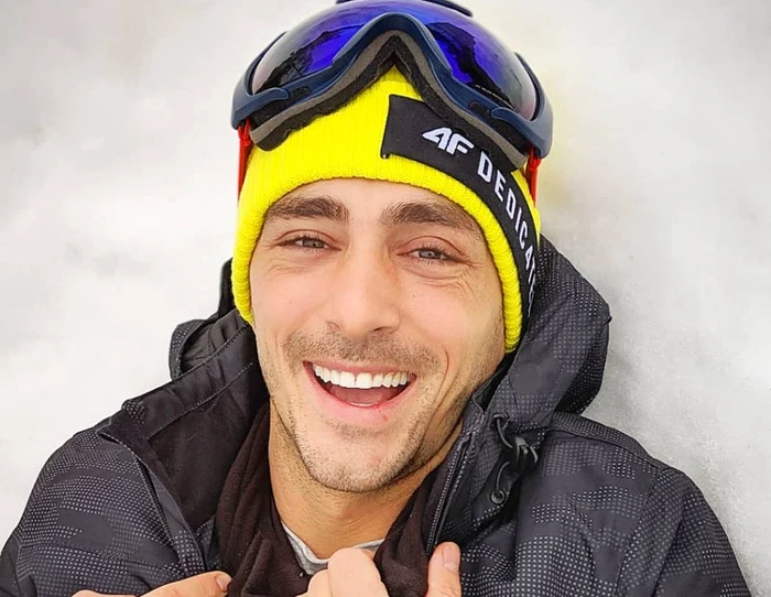 Vladmir Drăghia şi-a rupt piciorul la schi în Poiana Braşov Foto: arhivă personală