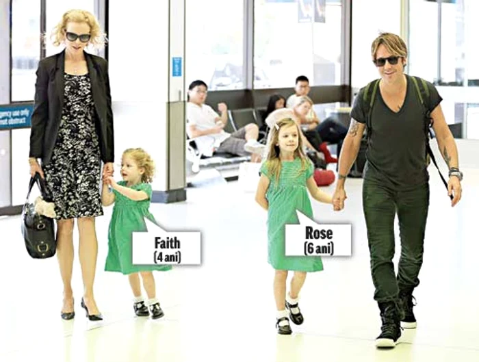 
    Nicole şi Keith  împreună  cu fiicele lor (Foto: guliver/splashnews)  