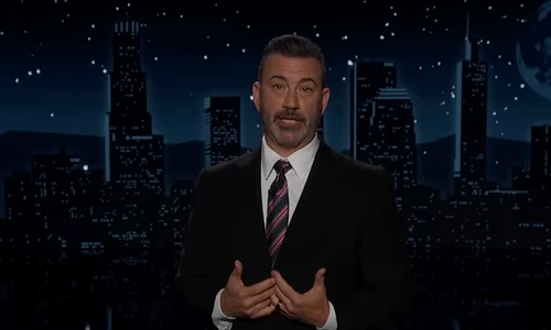 Jimmy Kimmel a revenit marți seară pe scena emisiunii sale la ABC foto captura video Youtube