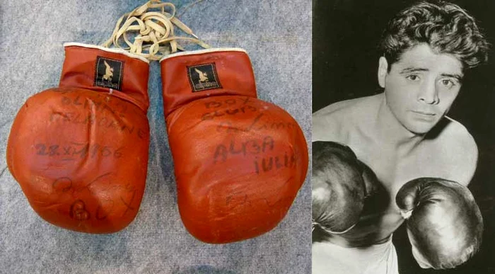 Mănușile lui Nicolae Linca FOTO muzeulsportuluiromania.ro