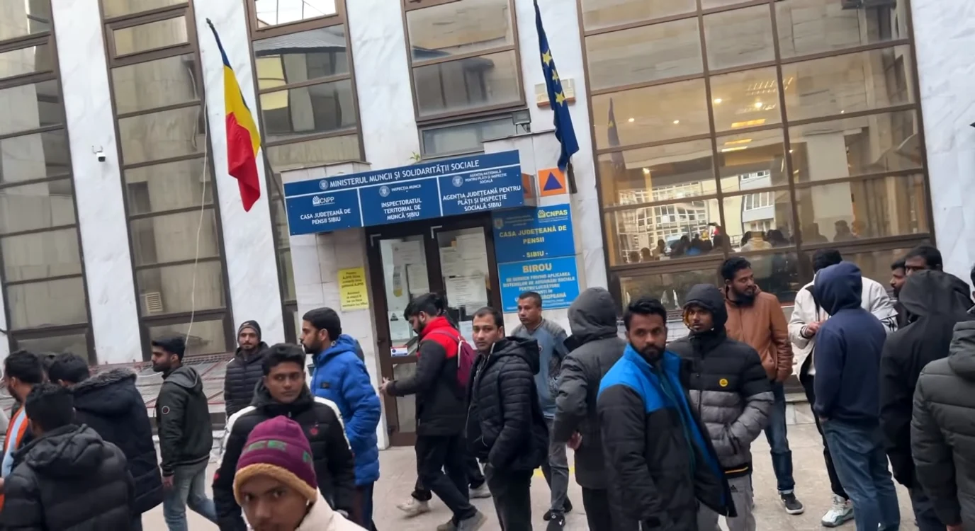 Protest asiatici ITM Sibiu