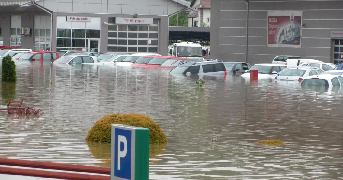 Inundaţii în Serbia Foto