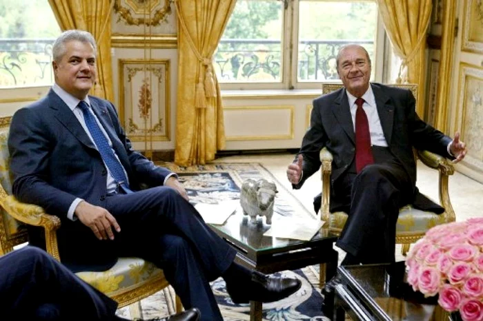 Jacques Chirac si Adrian Nastase FOTO AFP