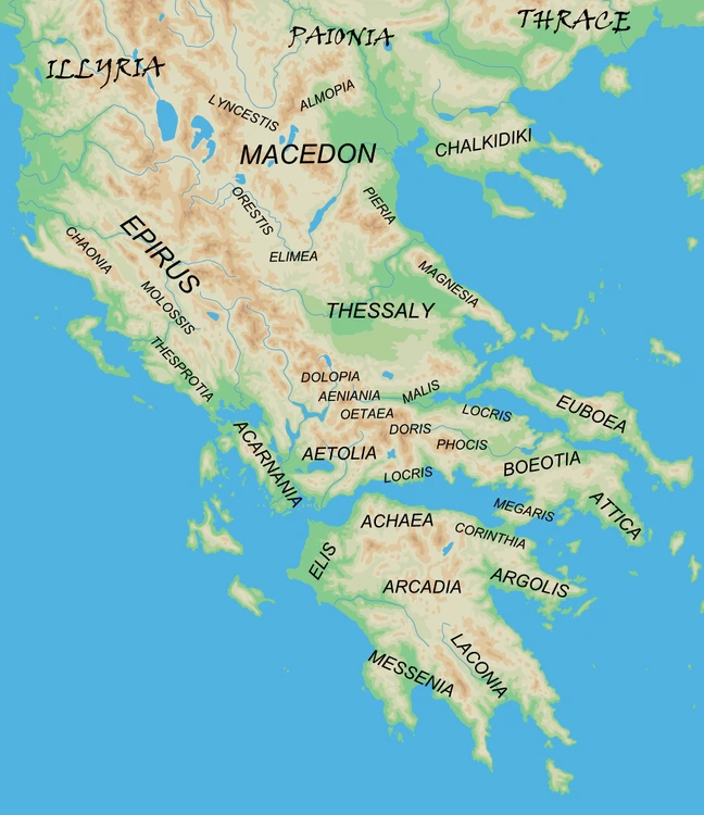 Ancient Regions Mainland Greece png png