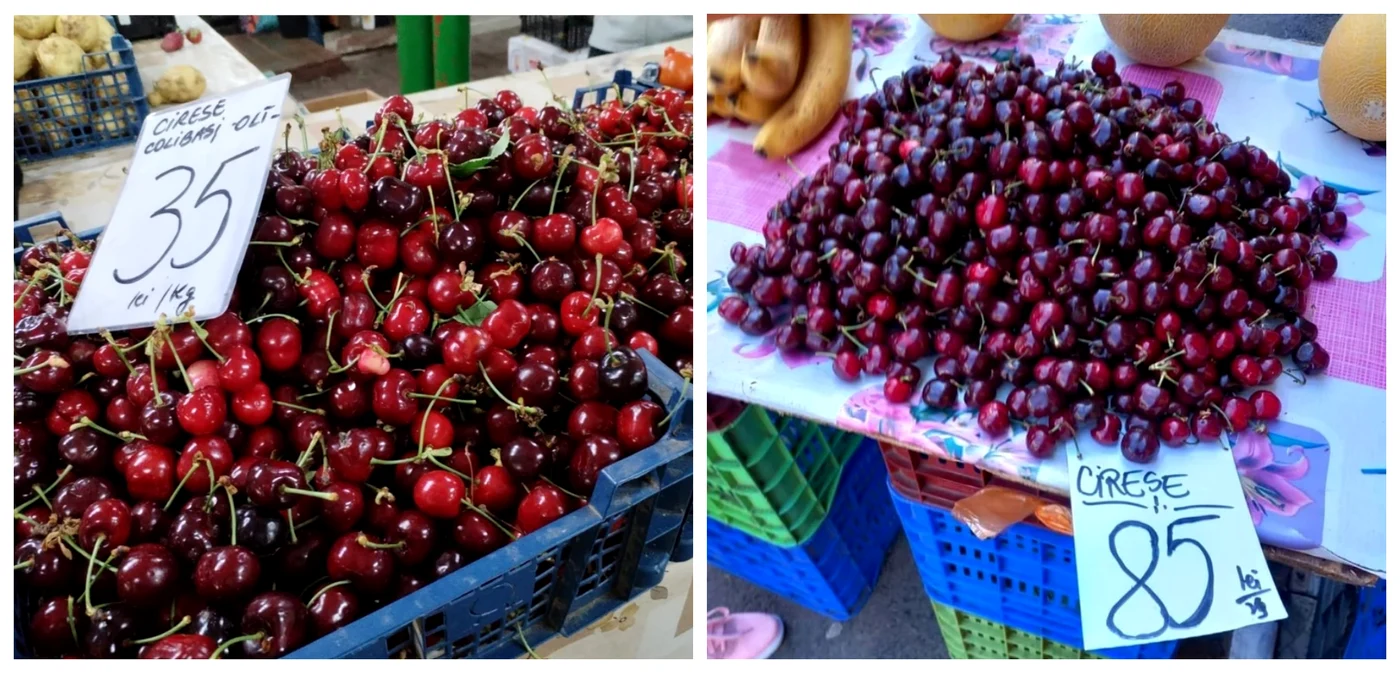 Cireșele s-au vândut în piețe, la început de sezon, și cu prețuri de speriat FOTO: Facebook