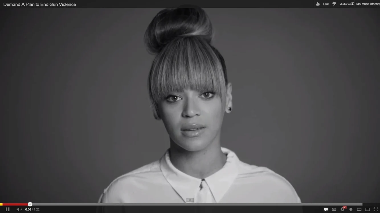 Beyonce s-a alăturat vedetelor de la Hollywood care cer controlul circulaţiei armelor