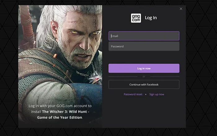 Nvidia GeForce Now logare GoG Witcher