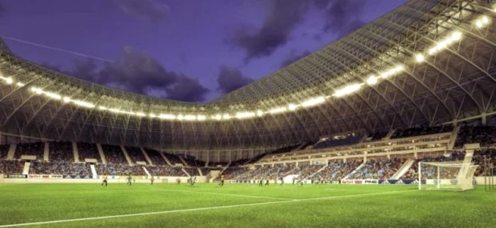 Primele imagini 3D cu noul stadion din Craiova Foto