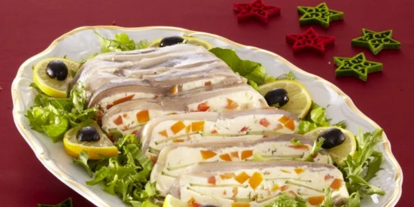 Terină de hering marinat