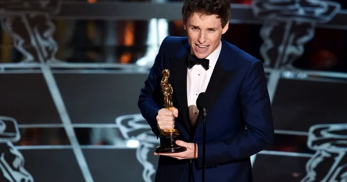 Eddie Redmayne, câştigătorul Oscarului 2015 pentru Cel mai bun actor în rol principal FOTO Getty Images