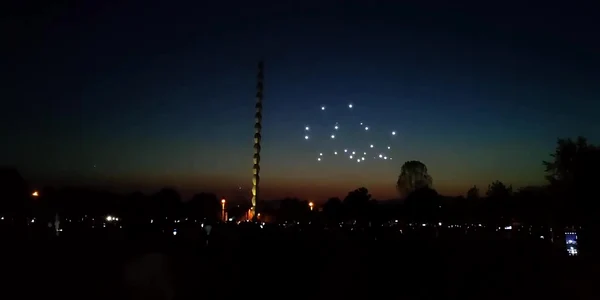Spectacolul oferit de drone a fost captivant