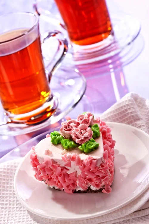 
    Inimioare cu ciocolată albă  