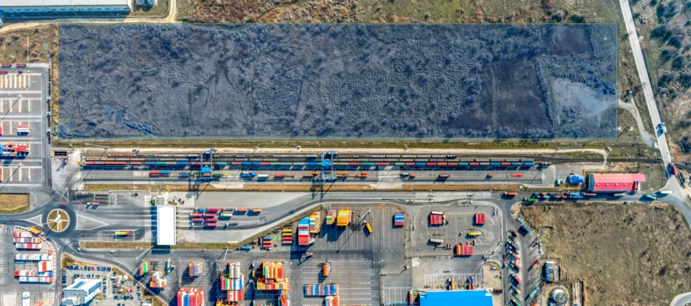 Locul unde se va amenaja terminalul FOTO: DP World