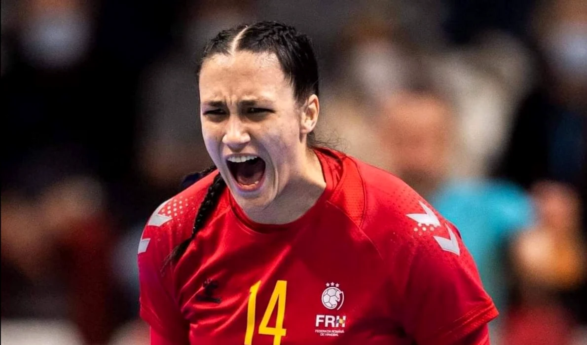 Bianca Bazaliu a înscris printr-o aruncare cu adevărat splendidă.