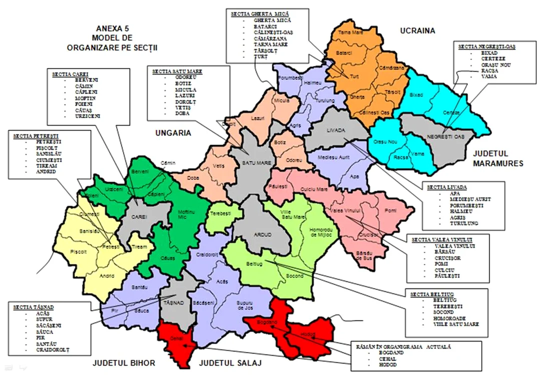 Cum va arăta judeţul după reorganizare