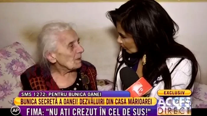 
    Bunica Oanei Zăvoranu spune că Marioara a supus-o la multe umilinţe, de când a luat-o în casa ei din AfumaţiCaptură Antena 1  