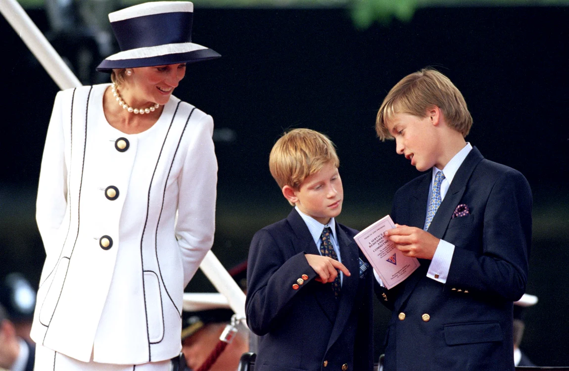 Prințesa Diana și cei doi copii ai ei, Prințul William și Prințul Harry foto GettyImages jpg