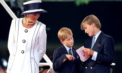 Prințesa Diana și cei doi copii ai ei, Prințul William și Prințul Harry  foto   GettyImages jpg