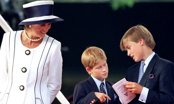 Prințesa Diana și cei doi copii ai ei, Prințul William și Prințul Harry  foto   GettyImages jpg