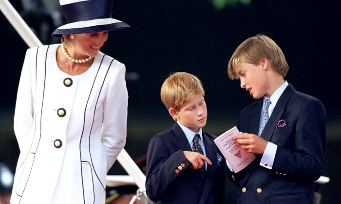 Prințesa Diana și cei doi copii ai ei, Prințul William și Prințul Harry  foto   GettyImages jpg