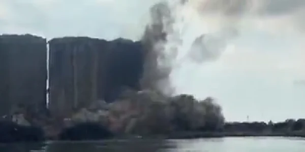 O parte din silozurile din portul Beirut s-au prăbuşit