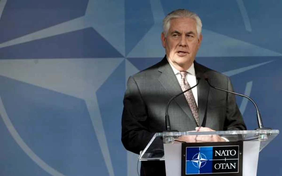 Rex Tillerson, Secretarul de Stat al SUA, la ultimul summit NATO/ Foto:EPA